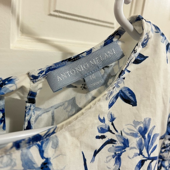 Antonio Melani x Born on Fifth Blue and White Floral Set Size 14 - Picture 10 of 14